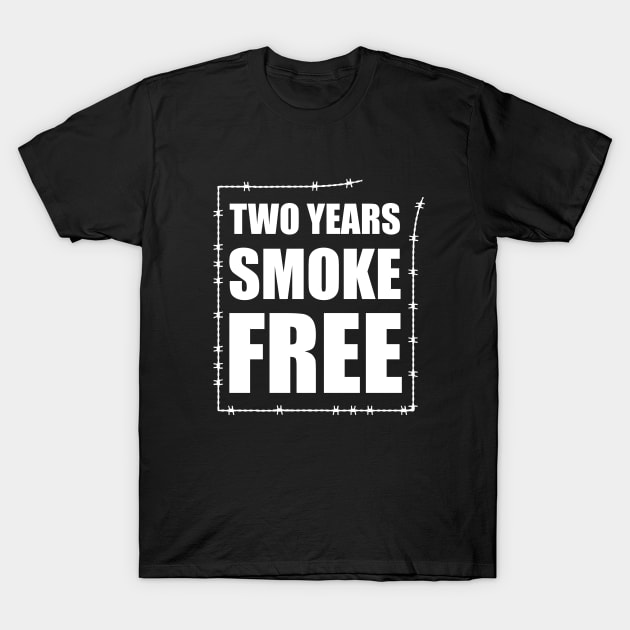 Smoke Free Two years Anniversary T-Shirt by TMBTM